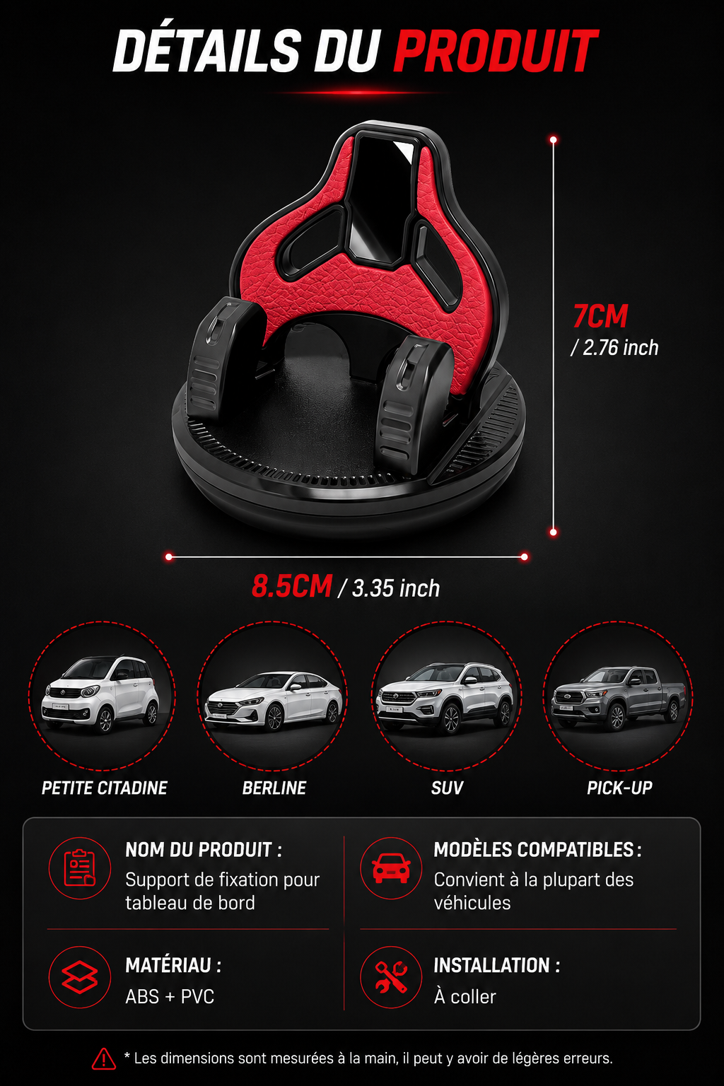 Support Smartphone "Apex Seat" — Édition Racing